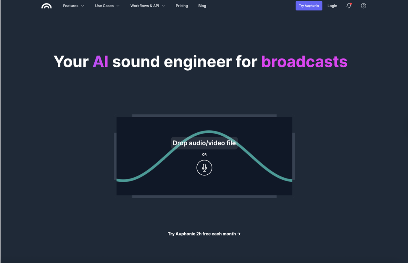 Auphonic Noise Remover Homepage
