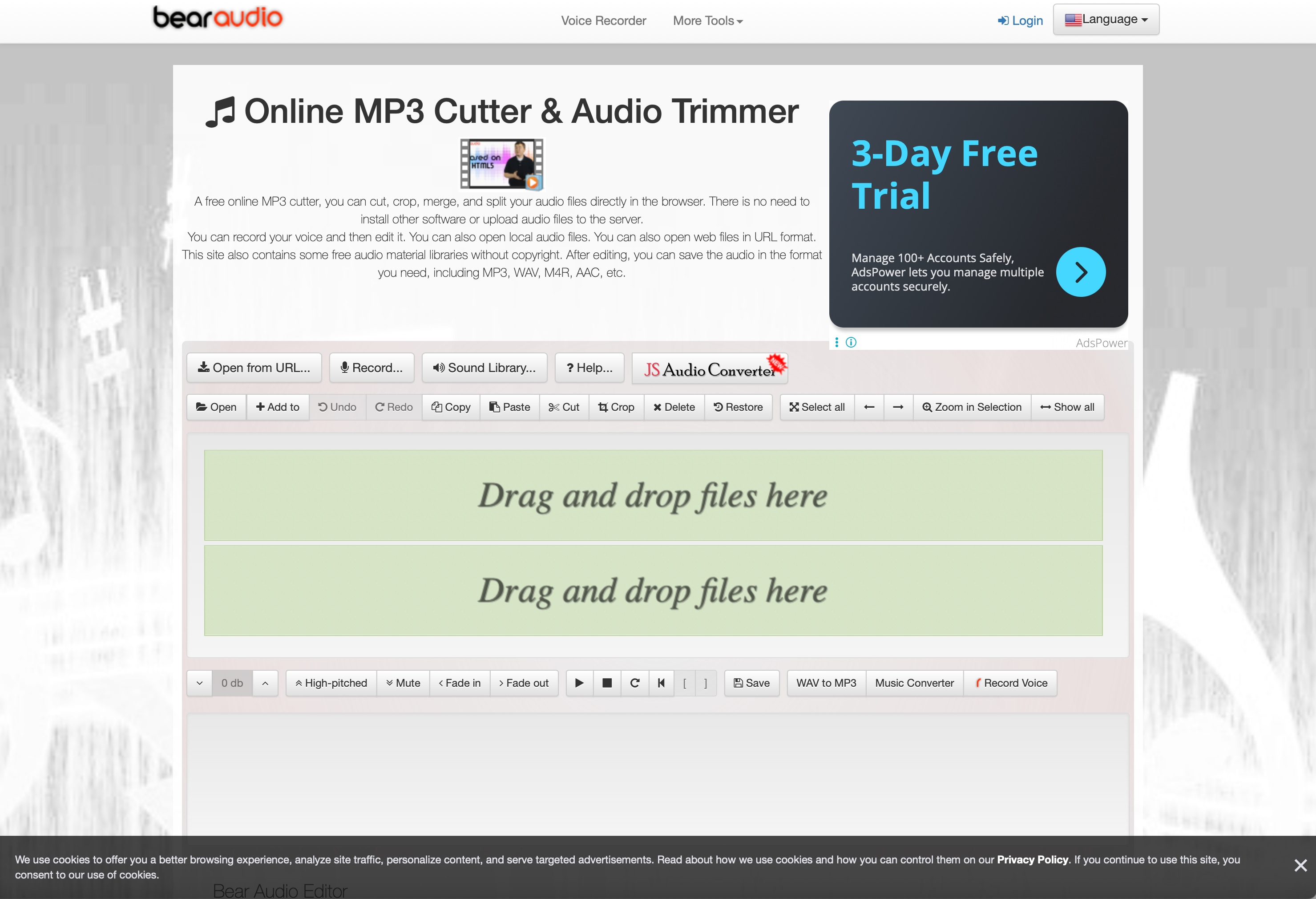 Bear Grey Audio Tool