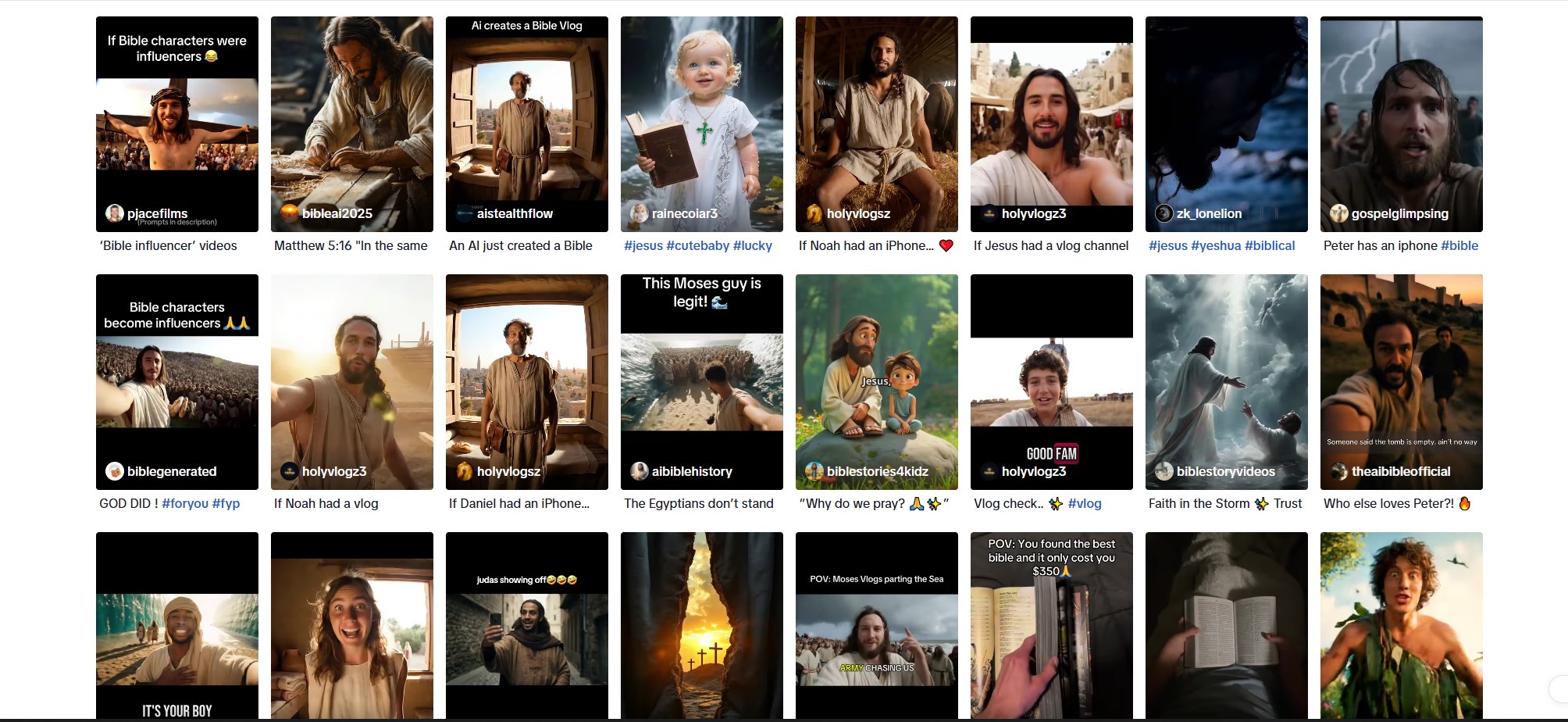 ai bible trend on tiktok