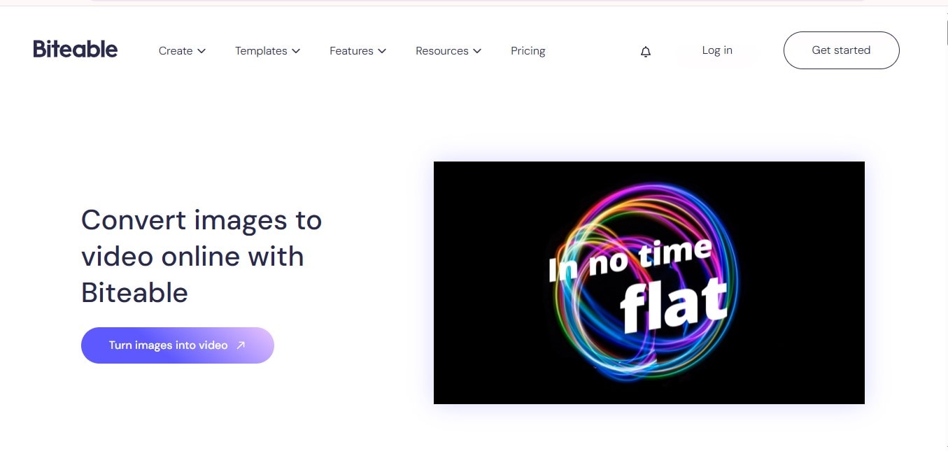 Biteable White App Page