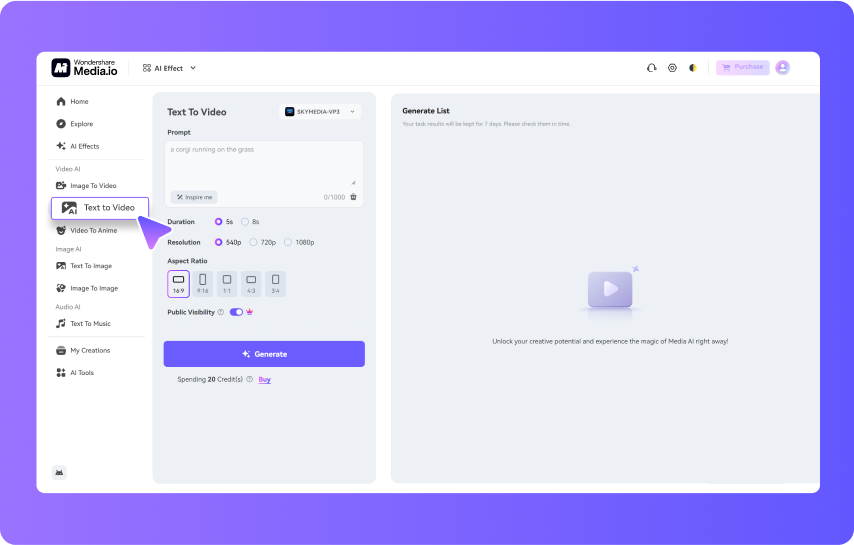 visit media.io's ai brainrot generator online free