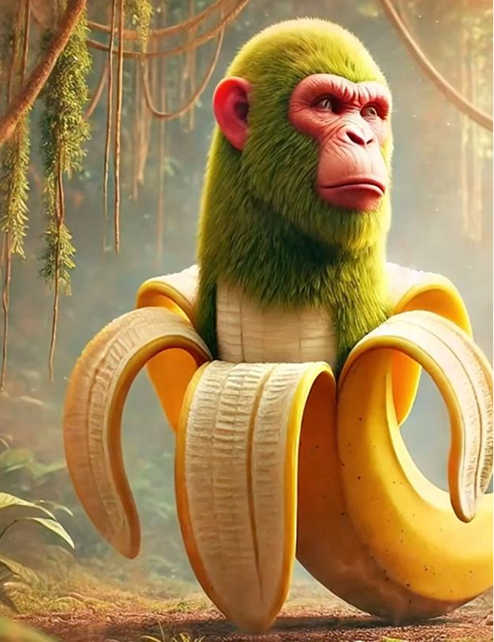 italian brainrot banana monkey ai effect