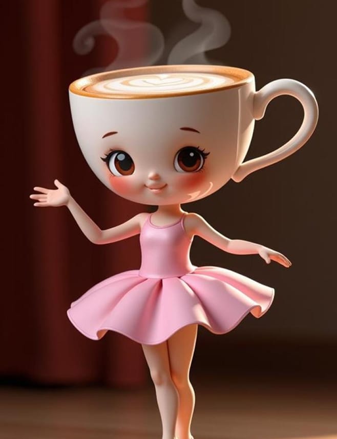 italian brainrot tea cup girl ai template