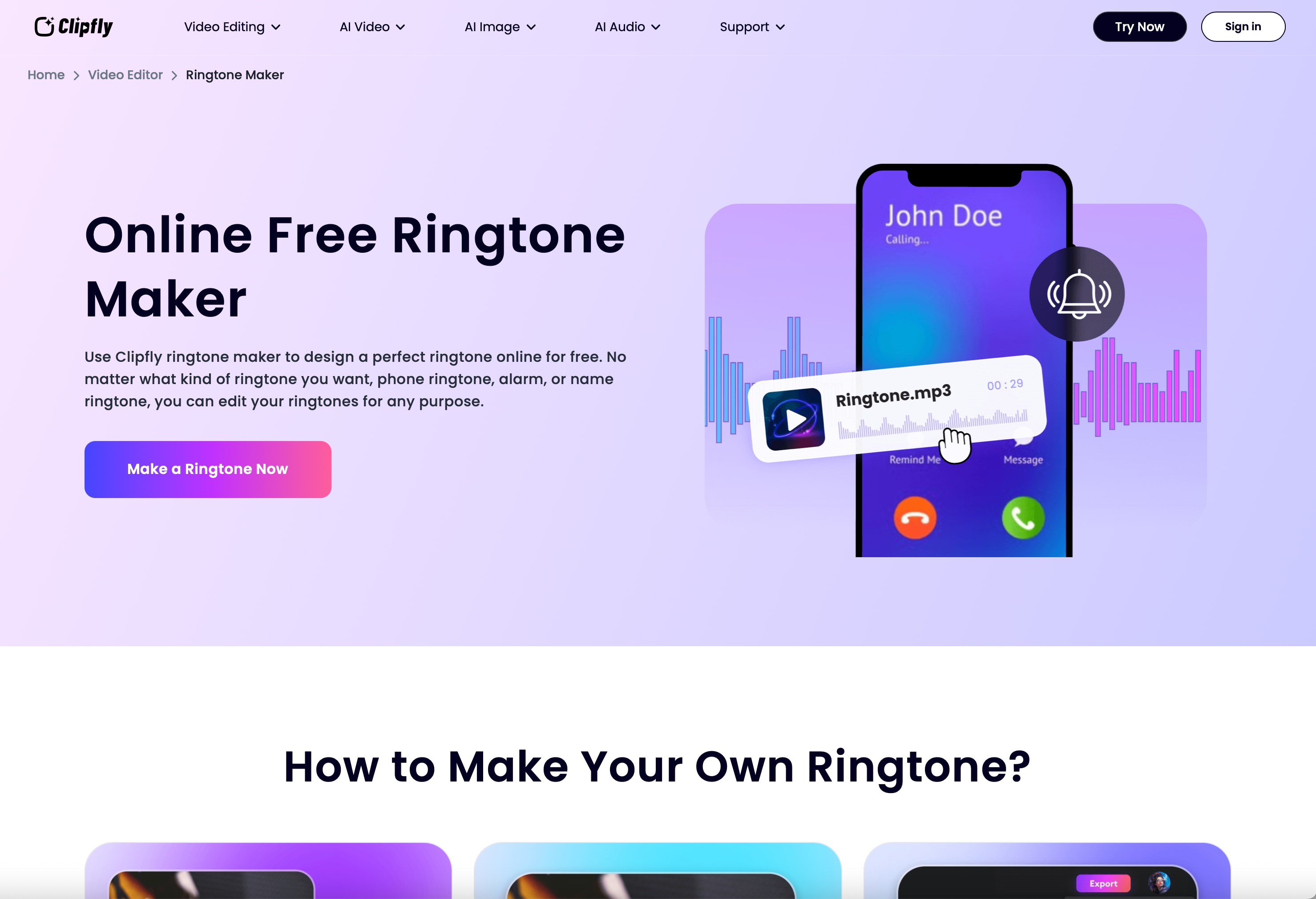 Clipfly Light Purple Page
