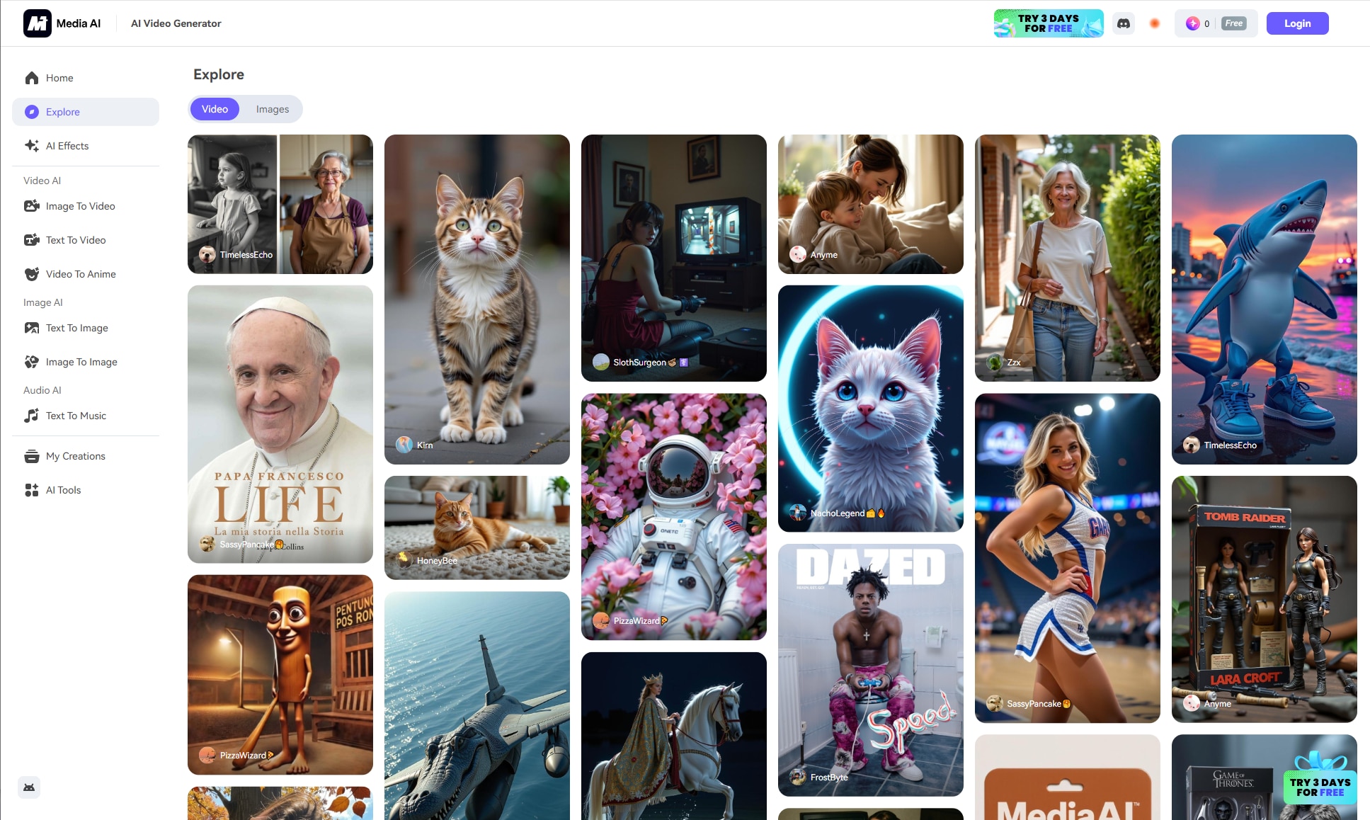 create cursed ai images with media.io text to image generator