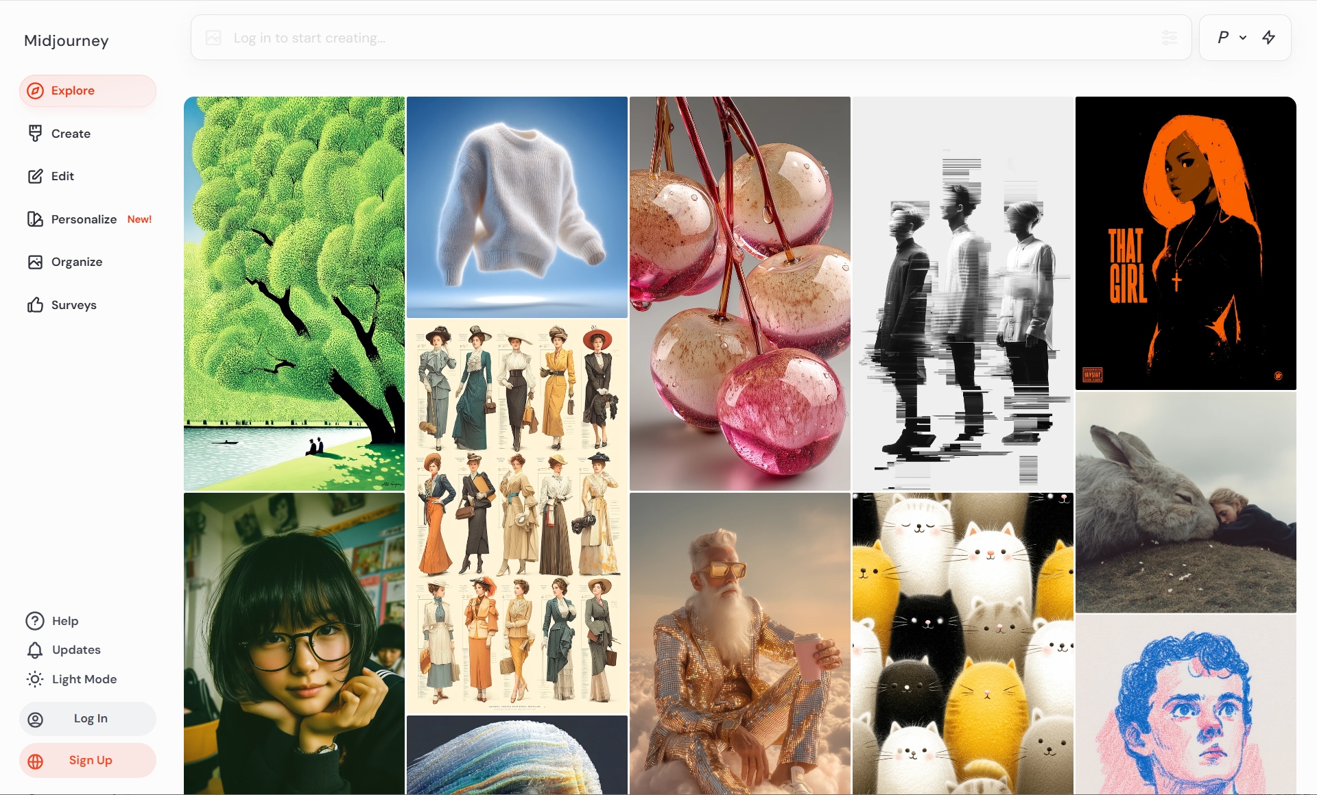 use midjourney to generate ai cursed images
