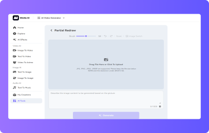 open media.io and access partial redraw