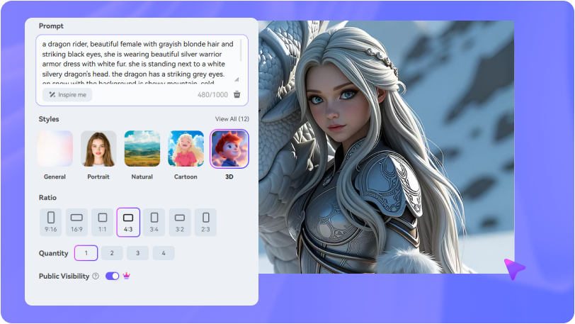 step2 write prompt for fantasy art
