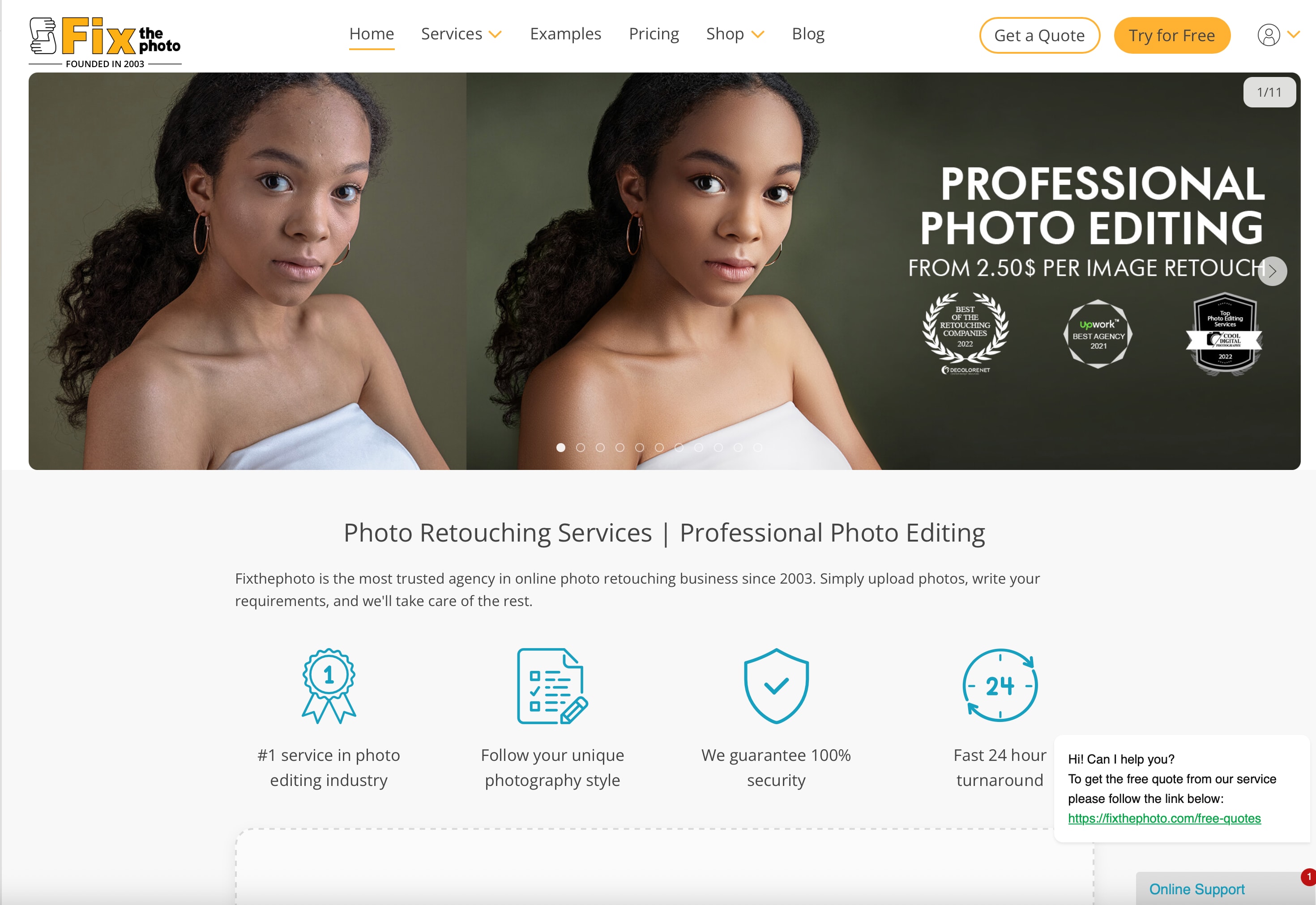 Fix The Photo Homepage