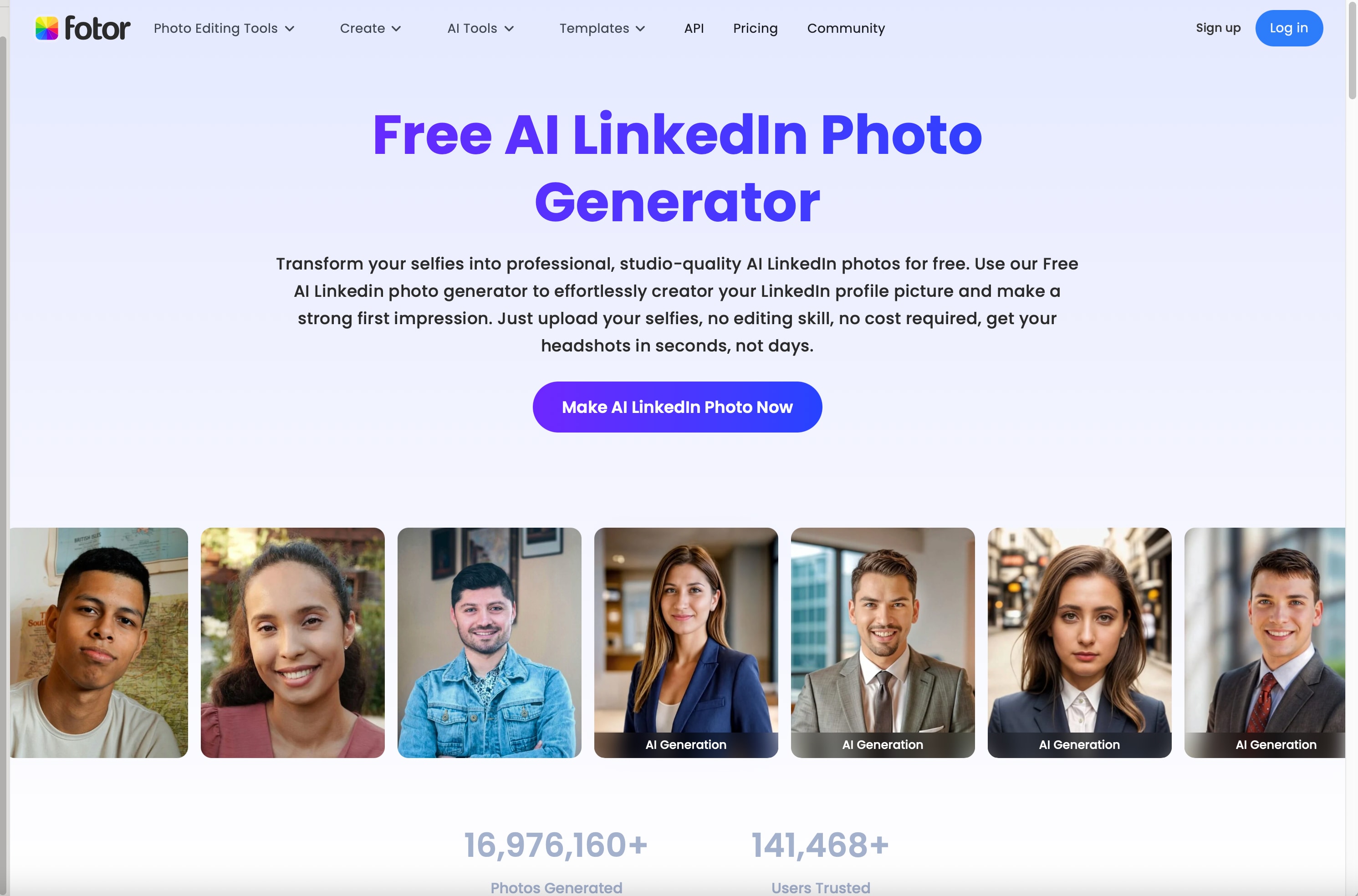 Fotor Purple Profile Maker
