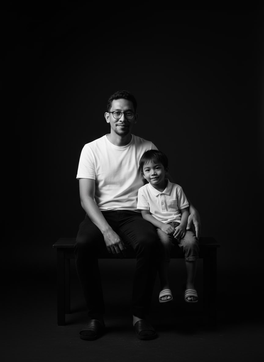 Minimalist Black and White Studio preview