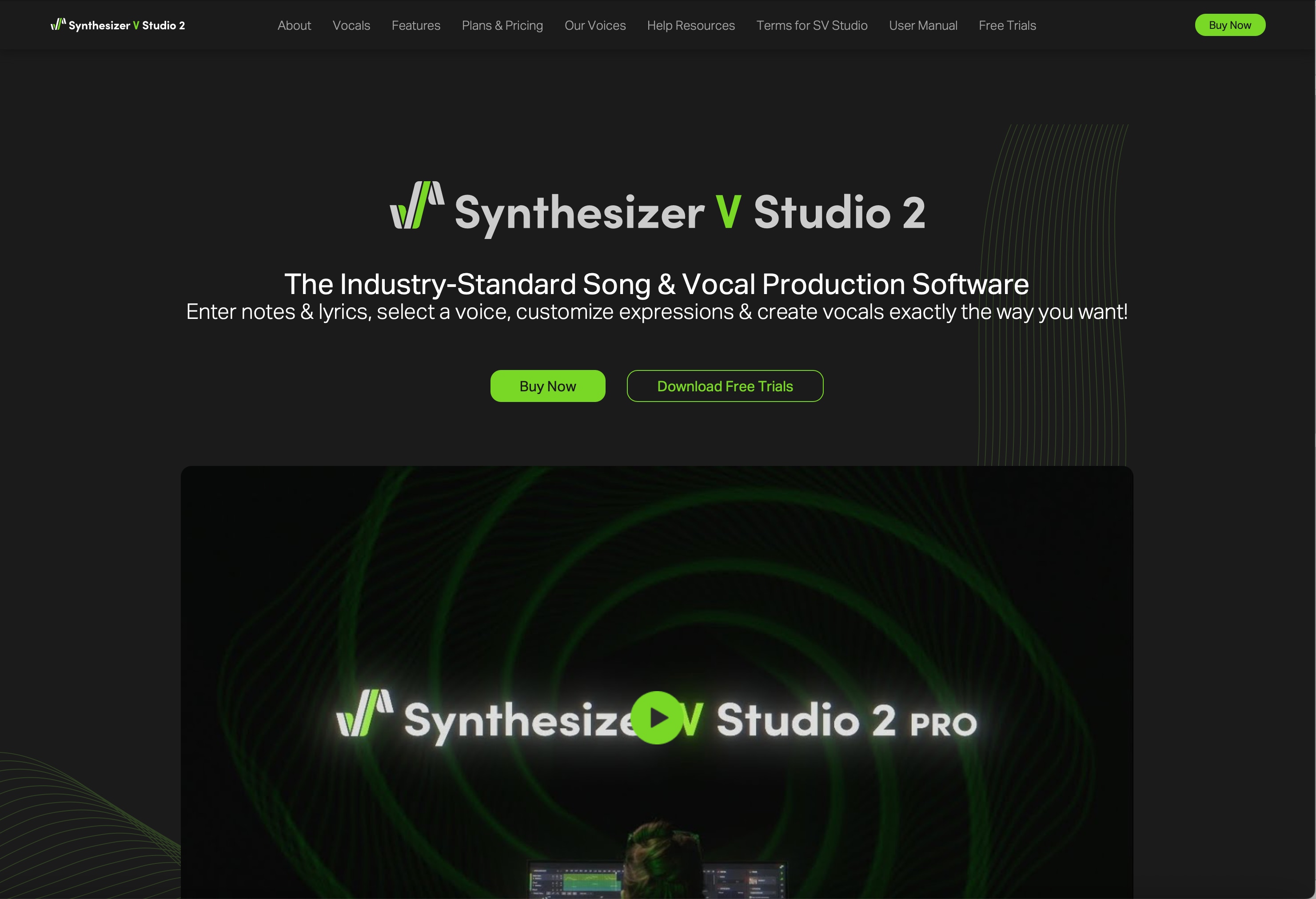 Green Synthesizer AI Voice Generator