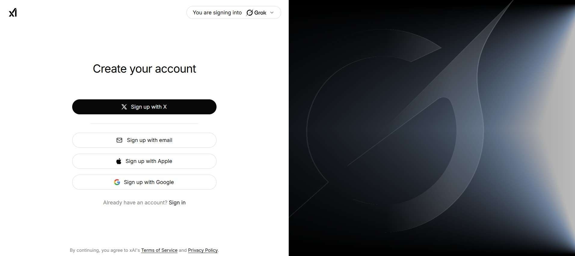 grok ai account setup
