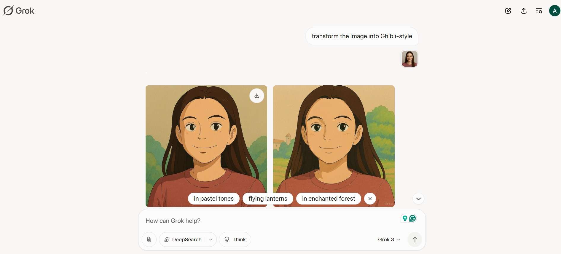 grok ai ghibli image generation
