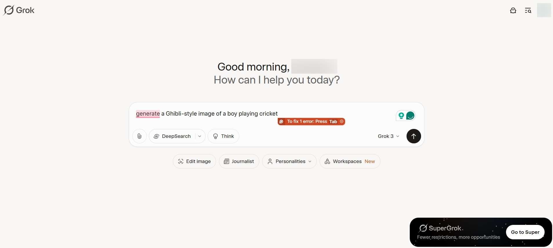 grok ai prompt writing