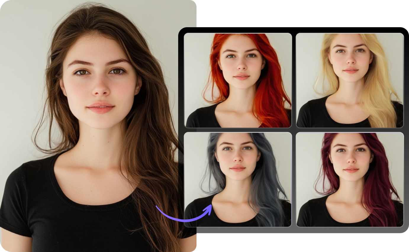 ai hair color changer online