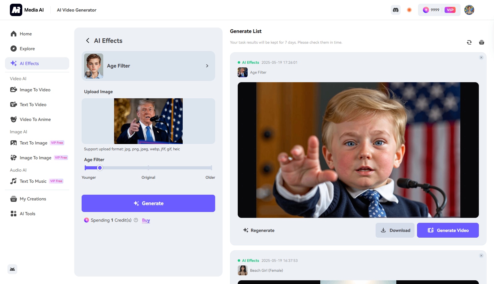 baby trump filter