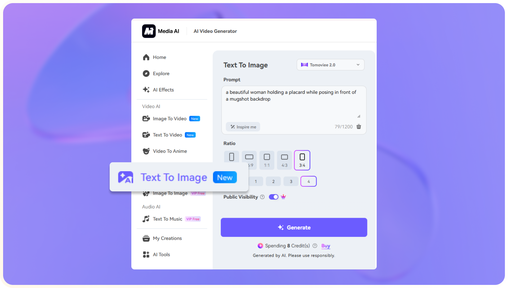 visit media.io ai mugshot maker