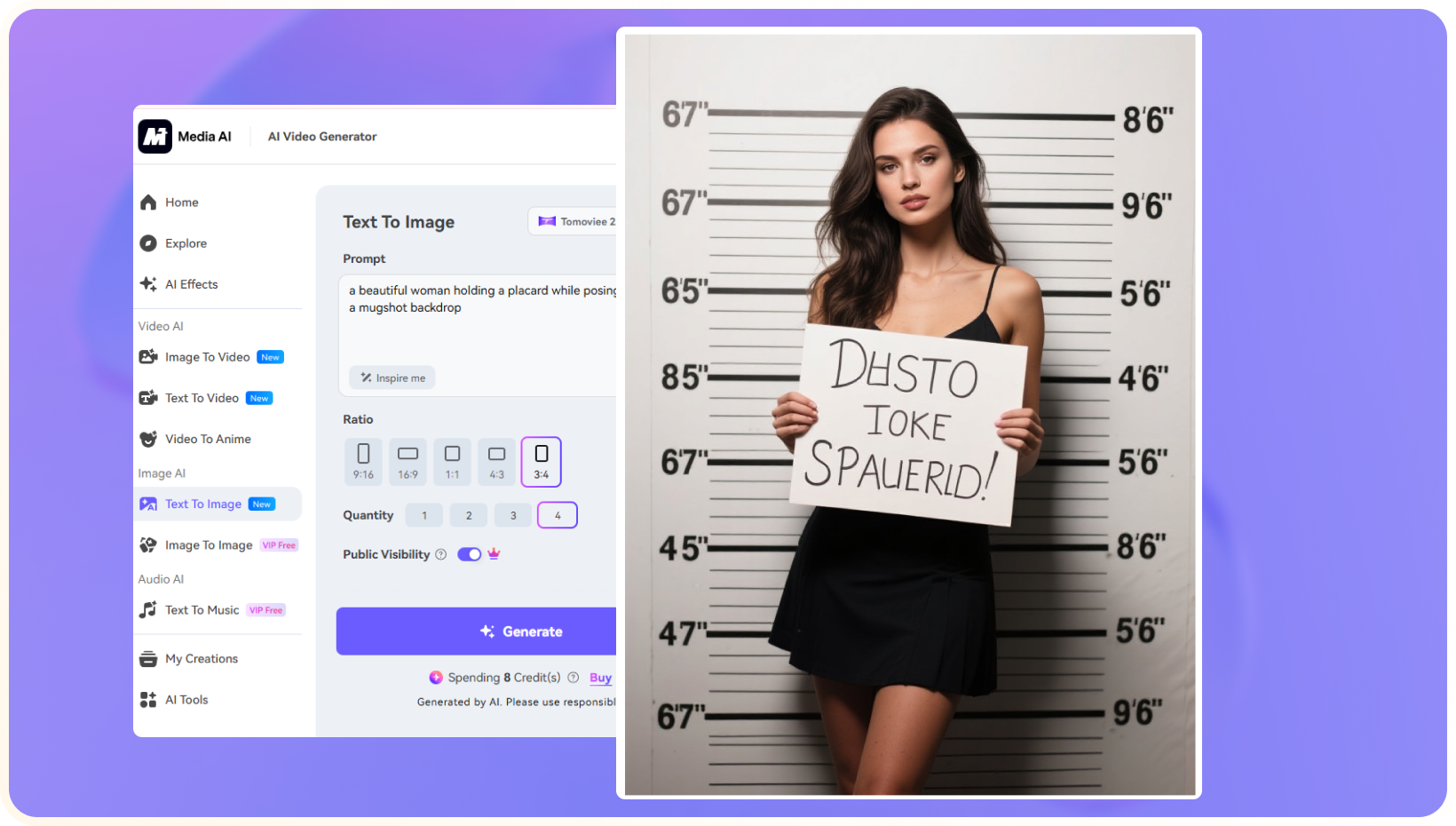 generate ai mugshot photo