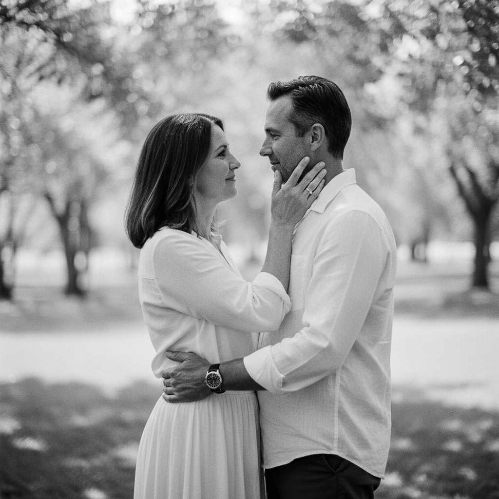 black and white couple valentine