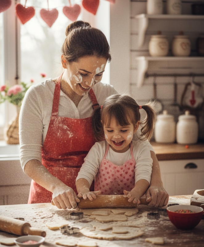 Baking Heart Cookies 15