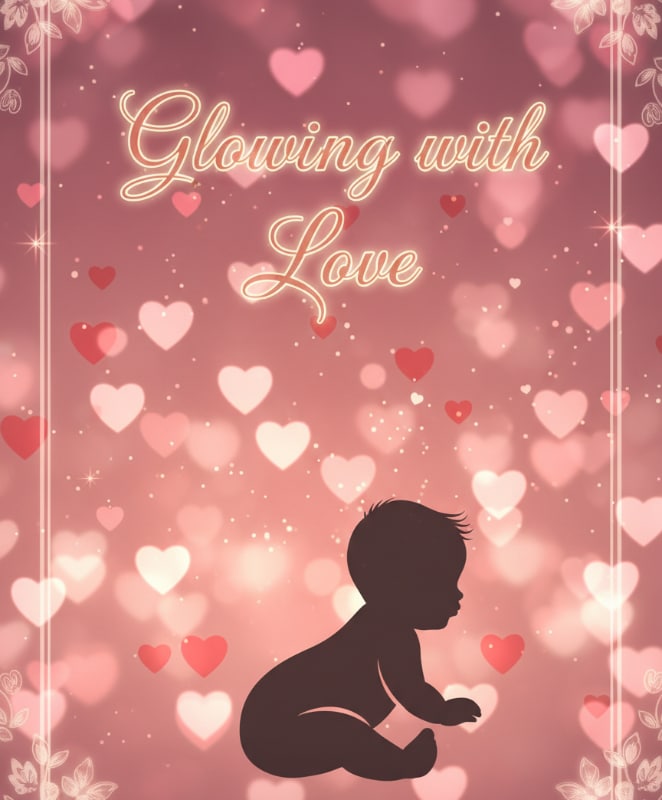 Bokeh Heart Lights Invite 20