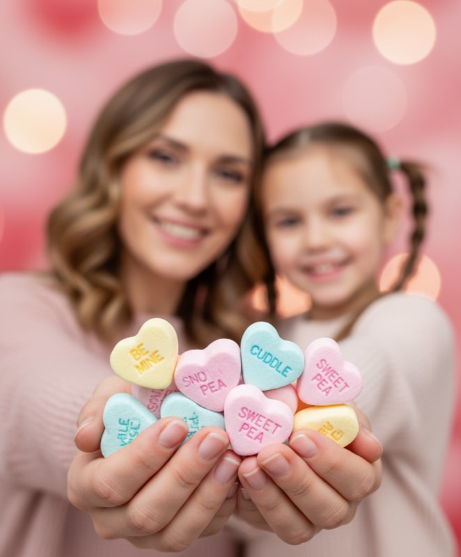 Candy Hearts Closeup 14