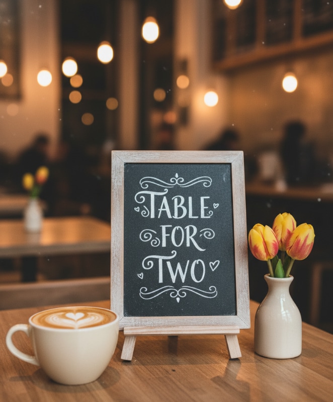 Chalk Menu Latte Art