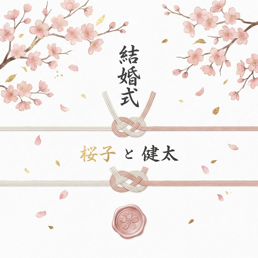 japanese cherry blossom wedding invitation delicate