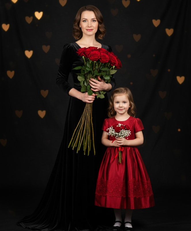 Classic Black Red Roses 11