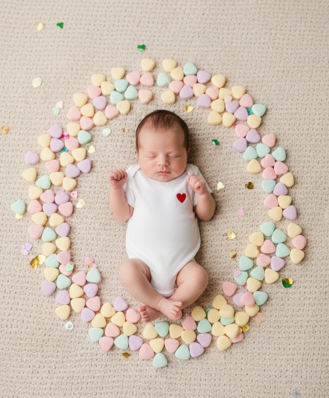 Conversation Hearts Flatlay 4