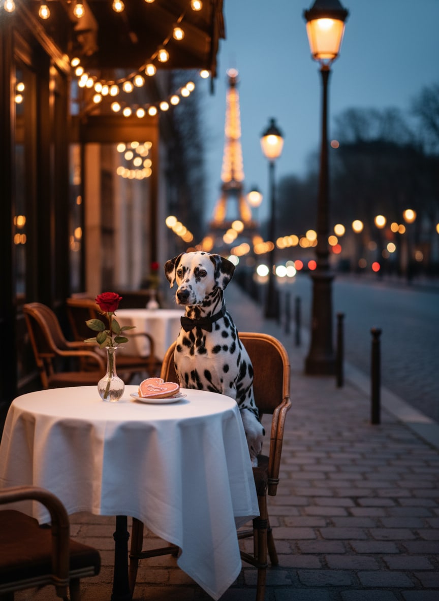 Dalmatian Paris Date Night