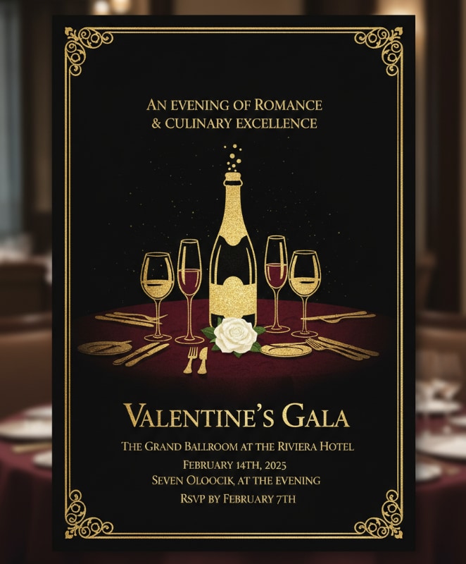 Fine Dining Event Invite 7