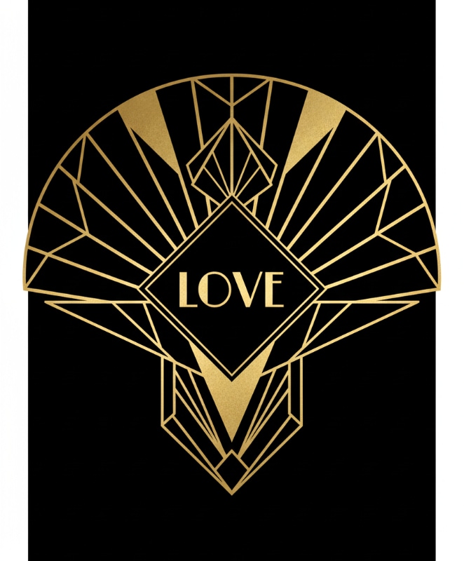 Gold Art Deco Pattern