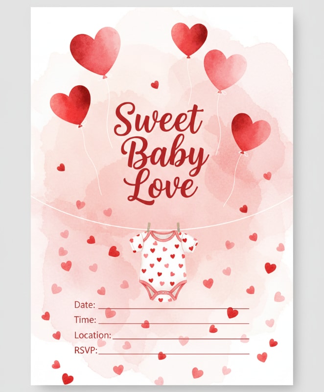 Heart Balloon Baby Shower 3