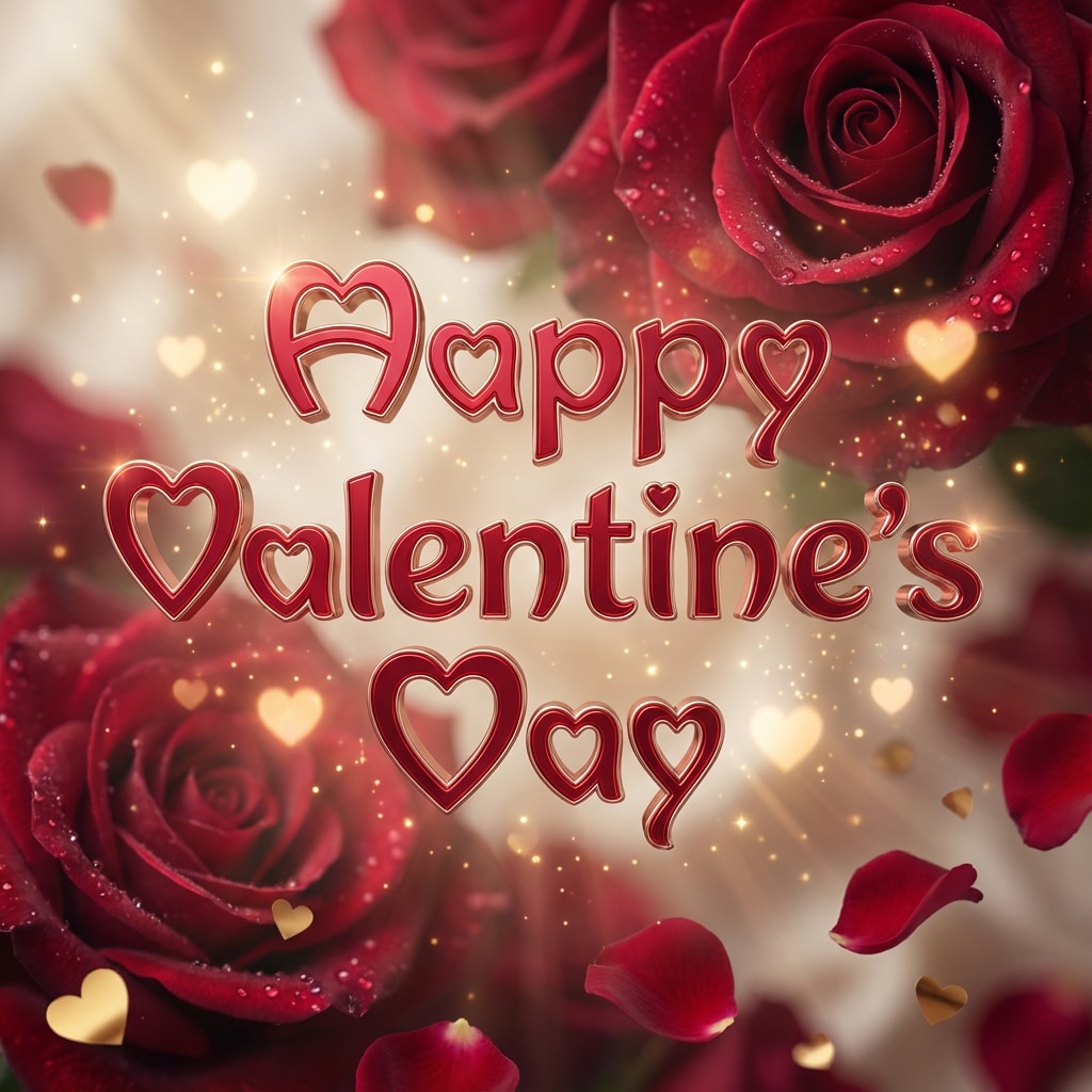 Valentine's Day 's 3D Heart Letter Image 2026