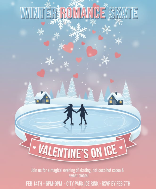 Ice Skating Winter Romance 34