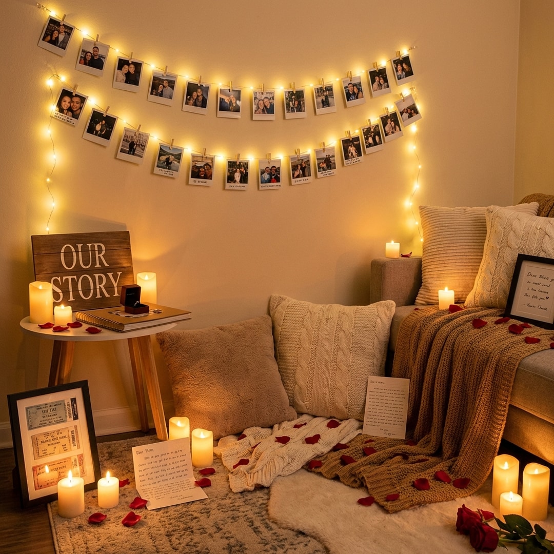 intimate home living room proposal transformation