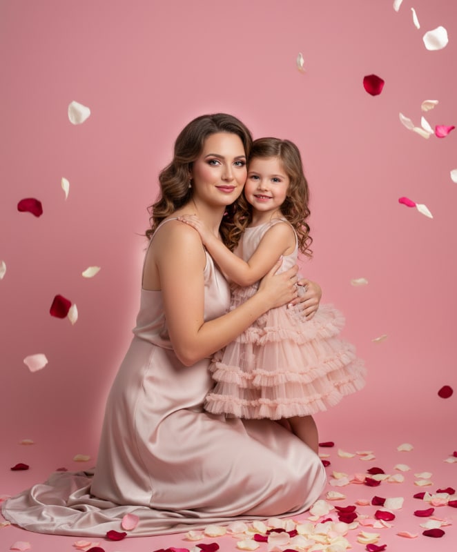 Pink Backdrop Rose Petals 3