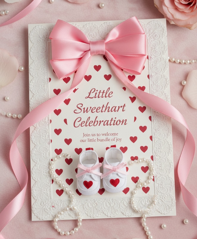 Pink Bow Coquette Invite 6