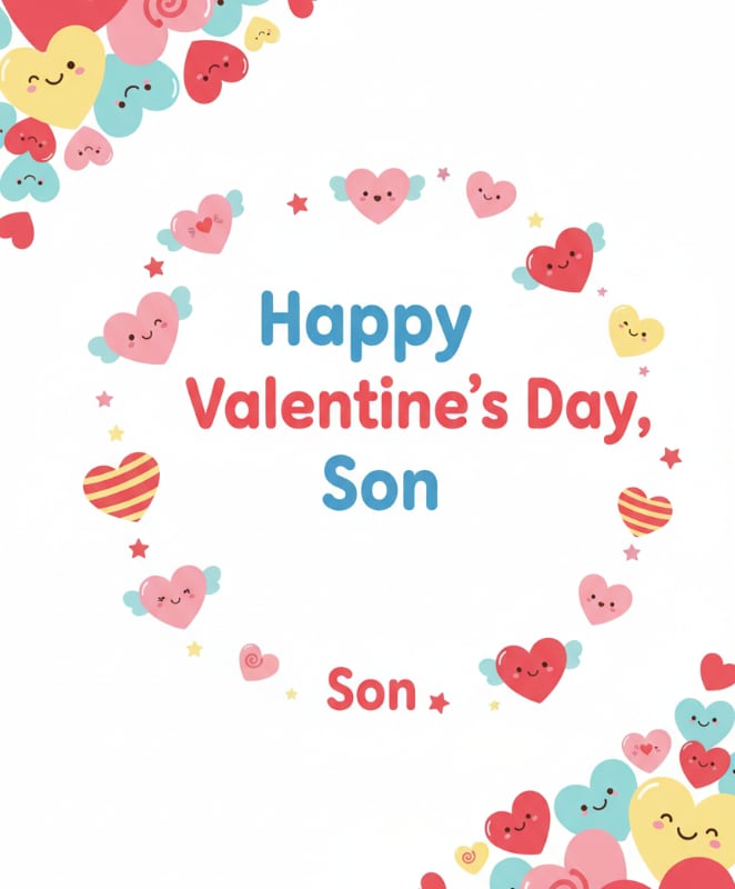 Printable Son Valentine 7