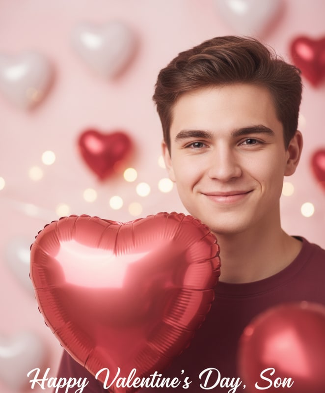 Son Heart Balloon 13