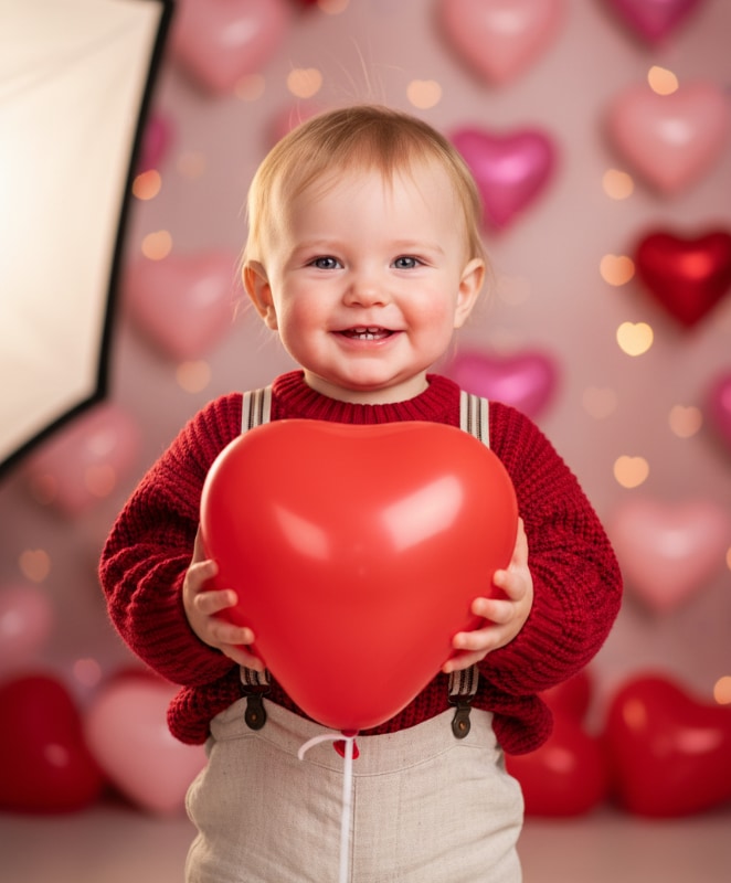 Toddler Heart Balloon Valentine 1