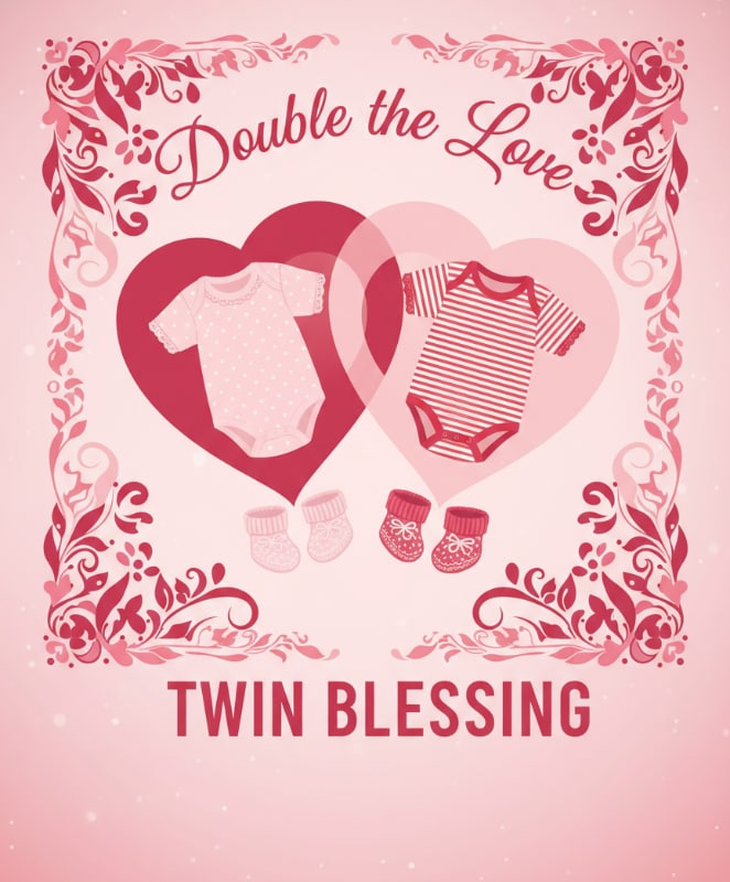 Twin Double Heart Shower 16