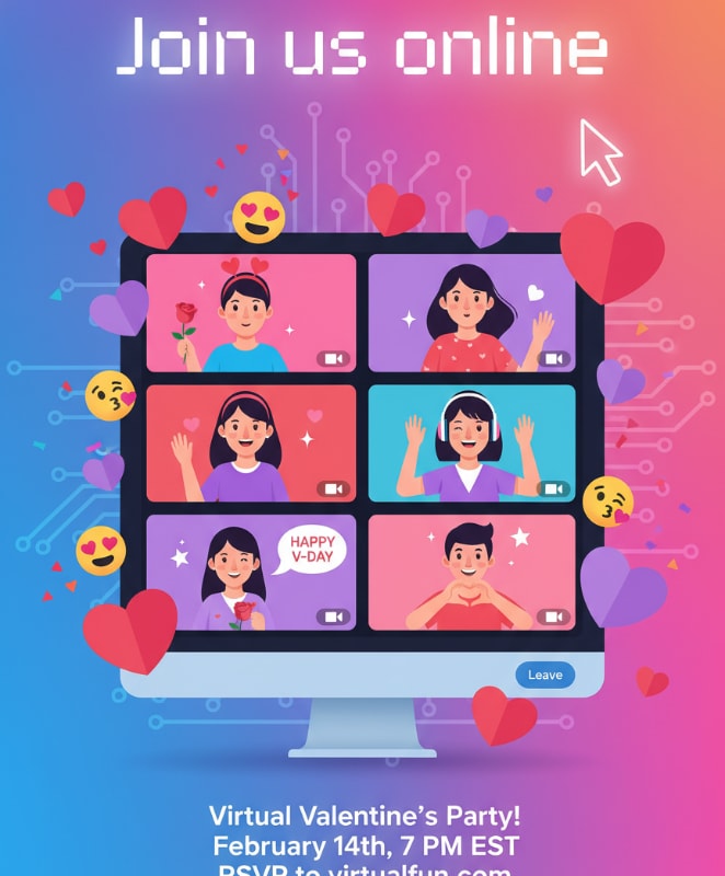 Virtual Online Party Invite 13