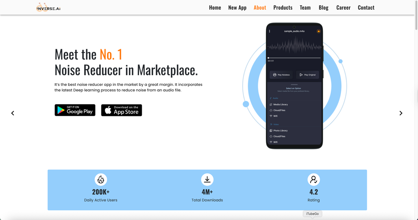 Inverse.ai Mobile Noise Remover