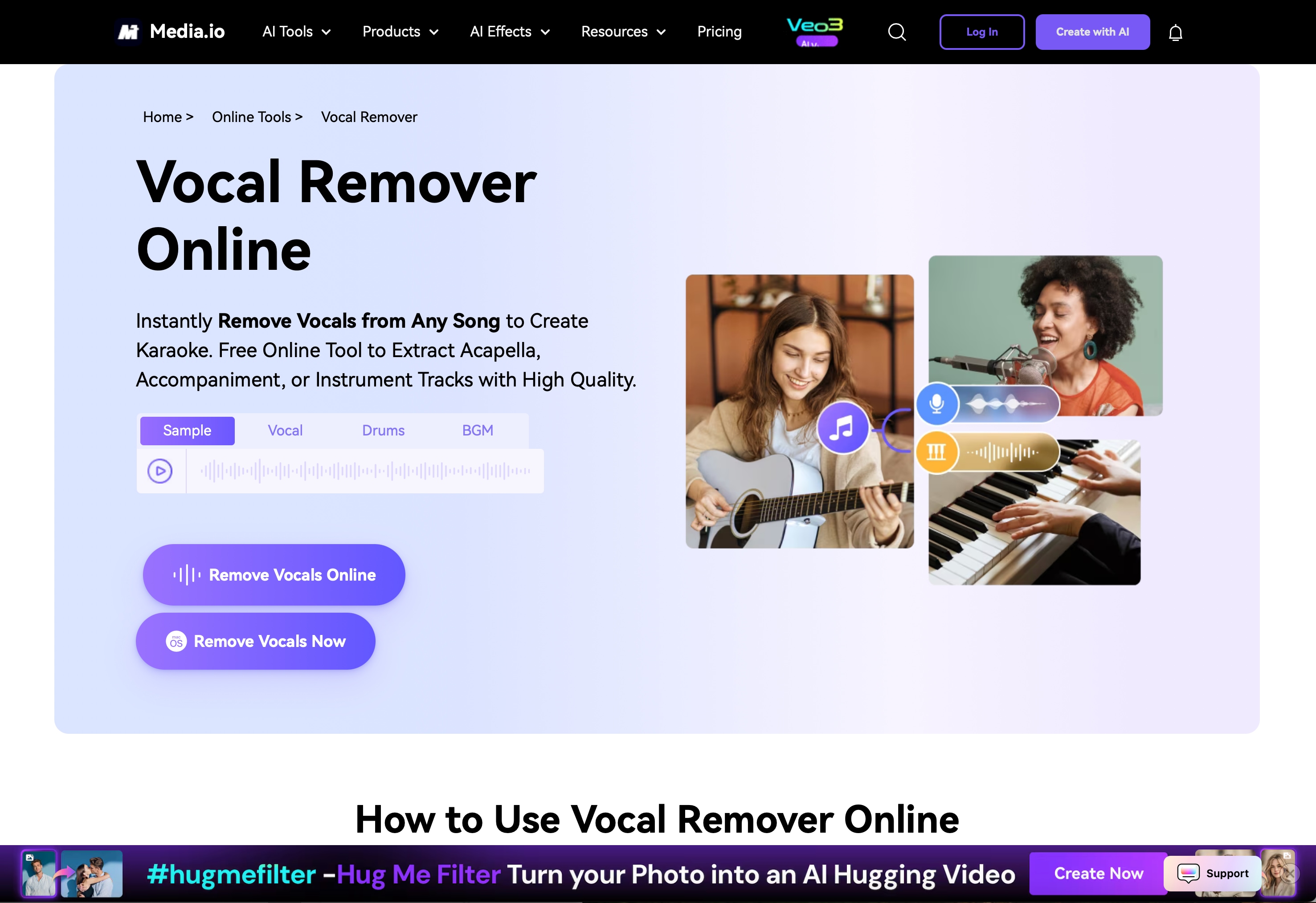Media.io Web Interface