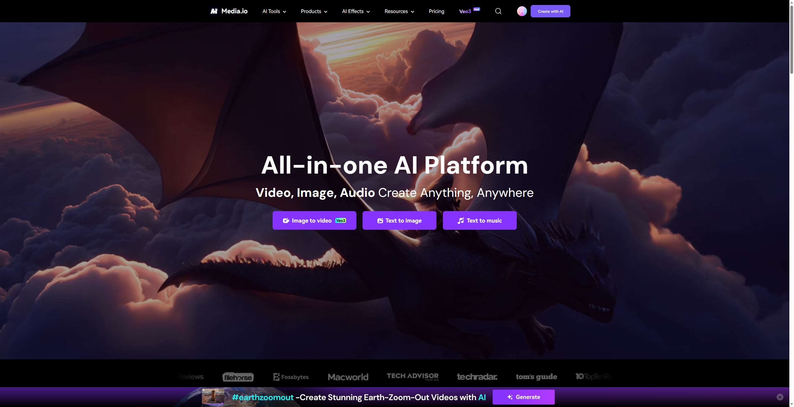 media io homepage