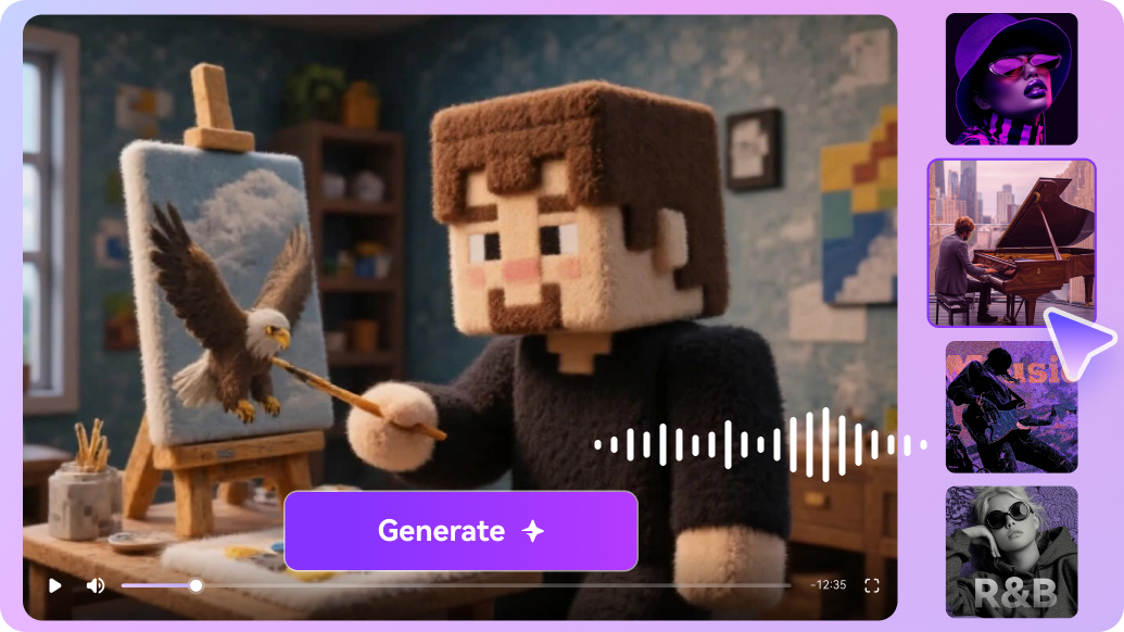 generate ai sound for minecraft video