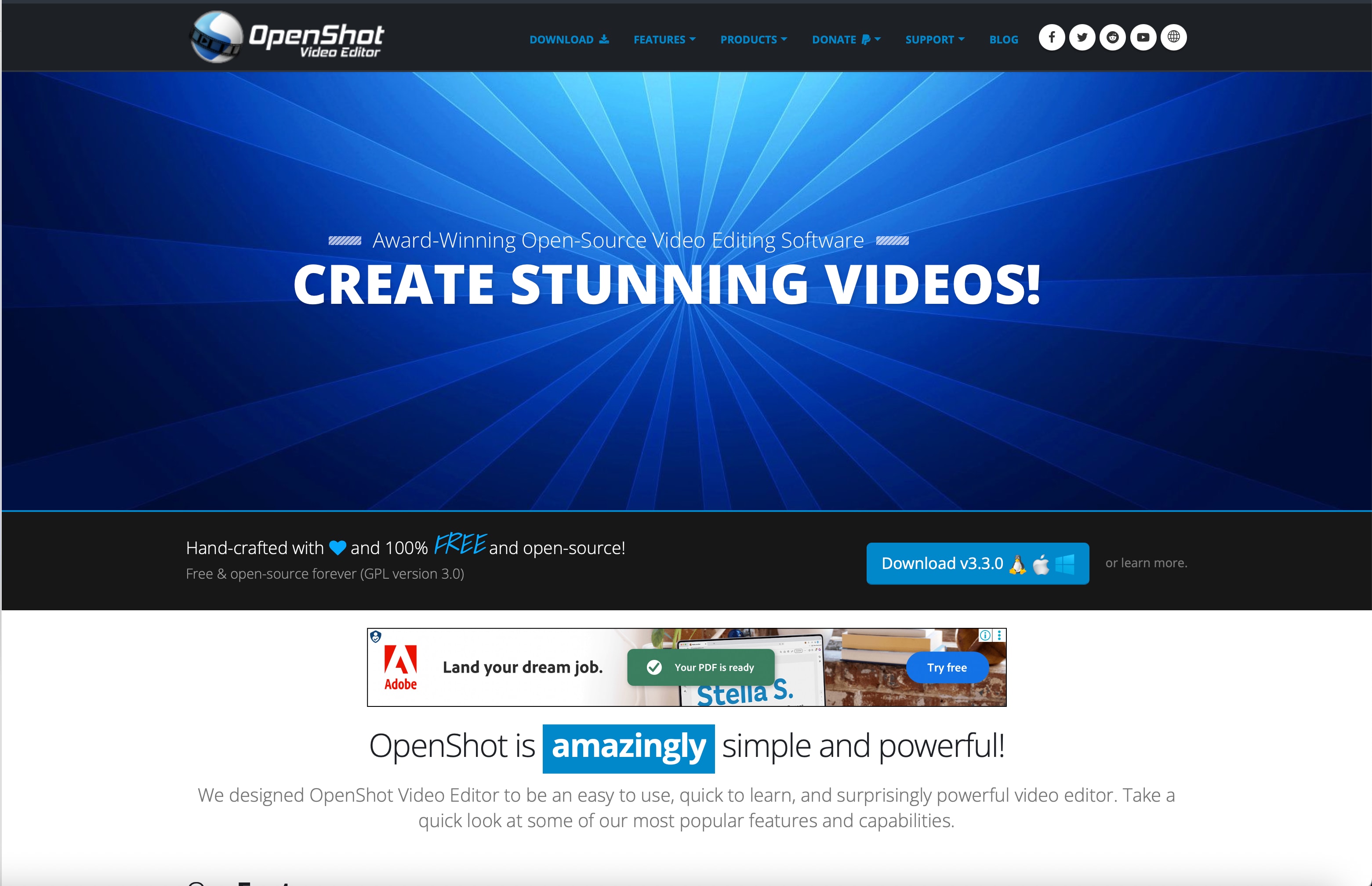 OpenShot Watermark Remover And Editor